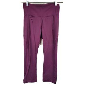 All In Motion Womens Maroon Workout Leggings Athletic Athleisure Size S